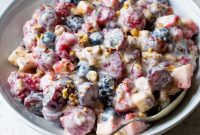 Creamy Greek Yogurt Fruit Salad with Honey and Mint