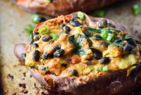 Mexican-Style Stuffed Sweet Potatoes with Black Beans & Avocado