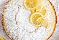 Moist Olive Oil Cake Recipe with Lemon Glaze