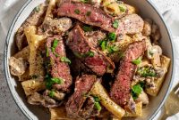 Creamy Steak & Mushroom Pasta Recipe for Weeknight Dinners