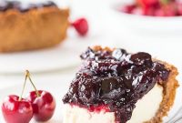 Homemade Cherry Cheesecake Pie Recipe with Creamy Filling
