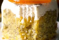 Orange Poppy Seed Cake with Mascarpone Frosting Recipe