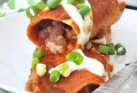 Black Bean and Cauliflower Rice Enchiladas for Low-Carb Meals