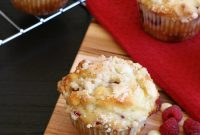 Gluten-Free White Chocolate Raspberry Muffins with Almond Streusel