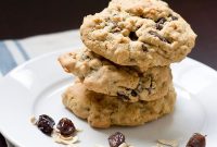 Chewy Oatmeal Cookies with Peanut Butter, Raisins & Chocolate Chips