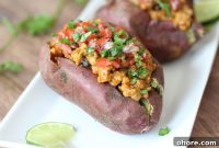 Mexican-Style Stuffed Potatoes with Spiced Beef and Cheese