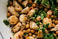 15-Minute Spicy Chicken and Chickpea Skillet (High-Protein, GF)
