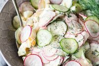 Creamy Dill Cucumber, Radish & Egg Salad Recipe