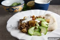 Braised Eggplant with Spiced Ground Lamb Recipe