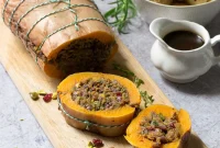 Festive Vegan Butternut Roast for Christmas Dinner