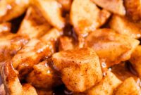 Baked Apple Slices with Cinnamon and Honey