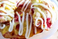 Buttery Raspberry Scones with Lemon Glaze recipe
