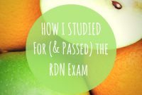 How I Prepared for and Passed the RDN Exam: My Study Strategy