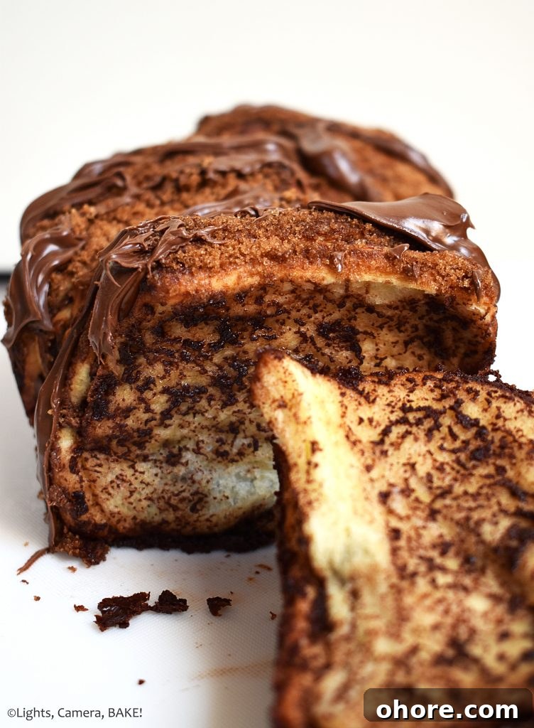 Nutella Pull-Apart Bread Recipe: Gooey Chocolate Hazelnut Loaf 3 Nutella cinnamon pull apart bread.