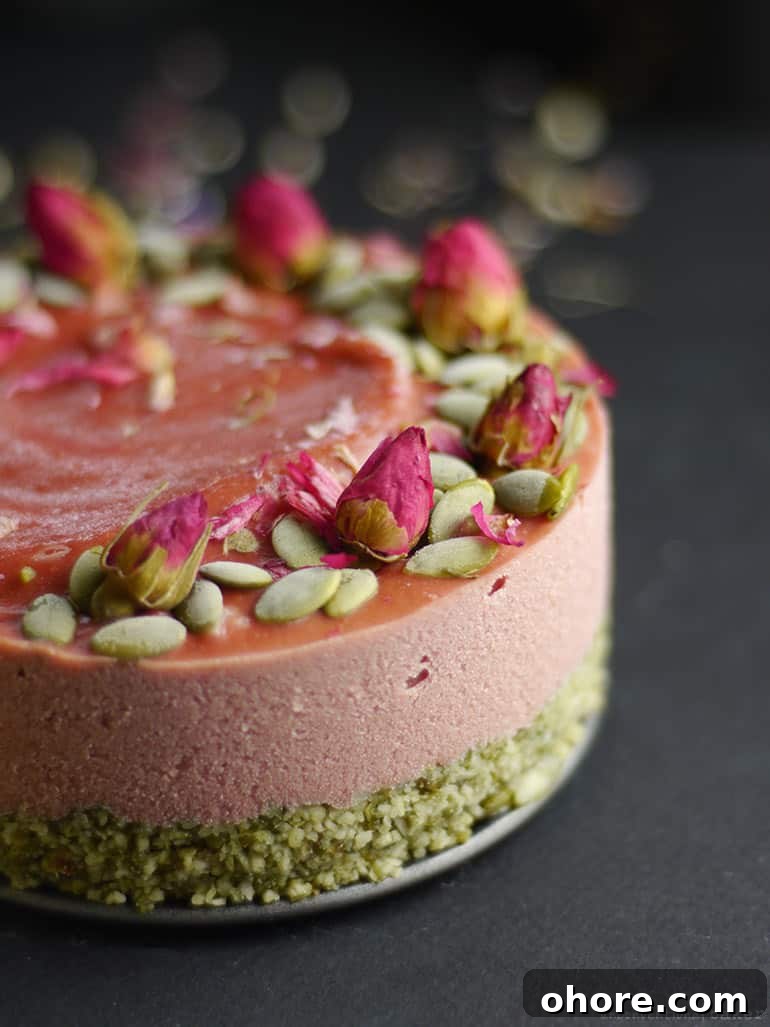 Strawberry Lime Parsnip Cheesecake (Free From: nuts, dairy, gluten & grains, refined sugar)