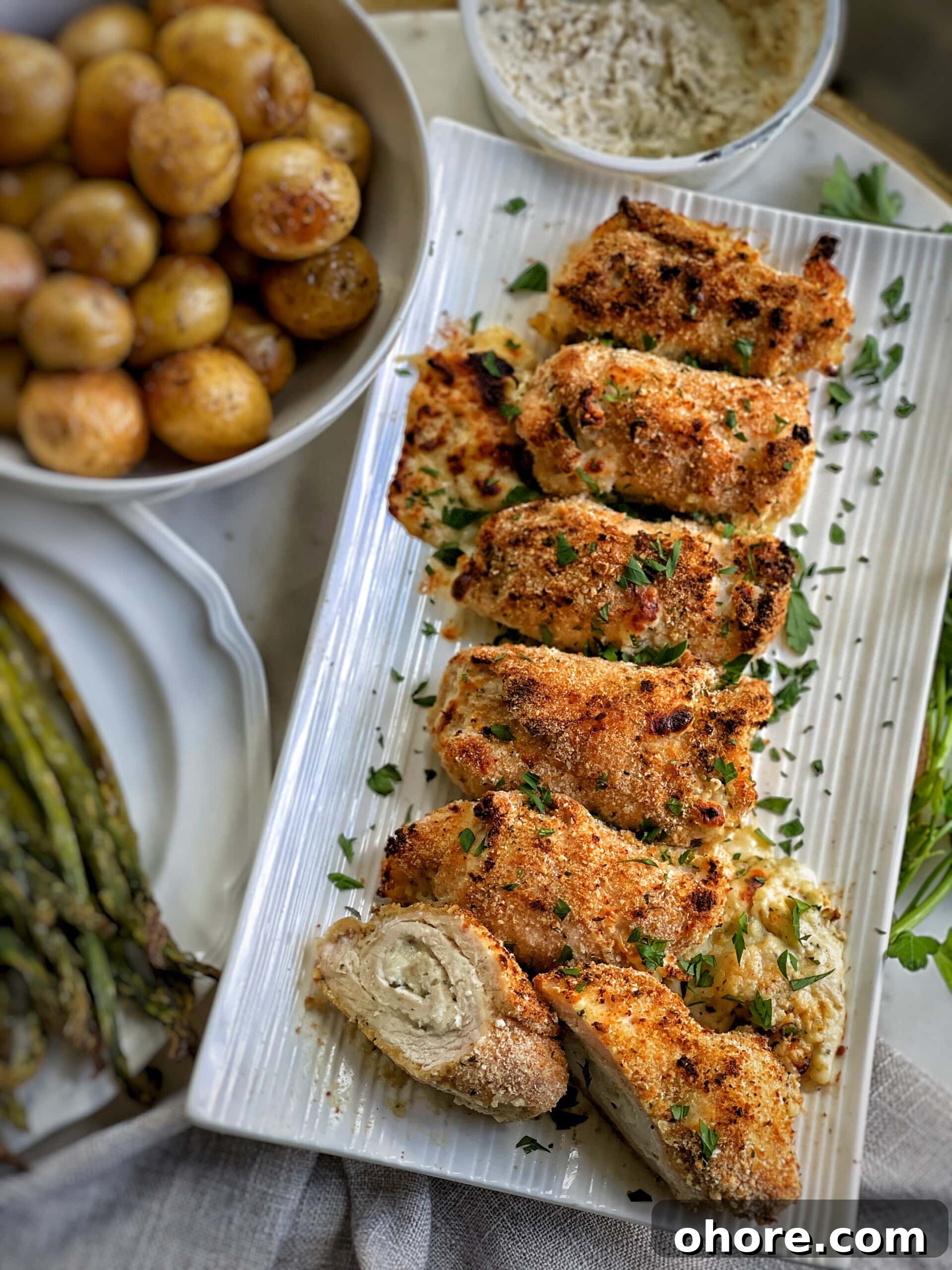 Garlic-Herb Stuffed Chicken Roll-Ups for Flavor-Packed Dinners 3 alouette roll ups