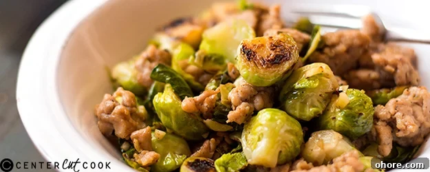 one pan chicken italian sausage brussels sprouts 1
