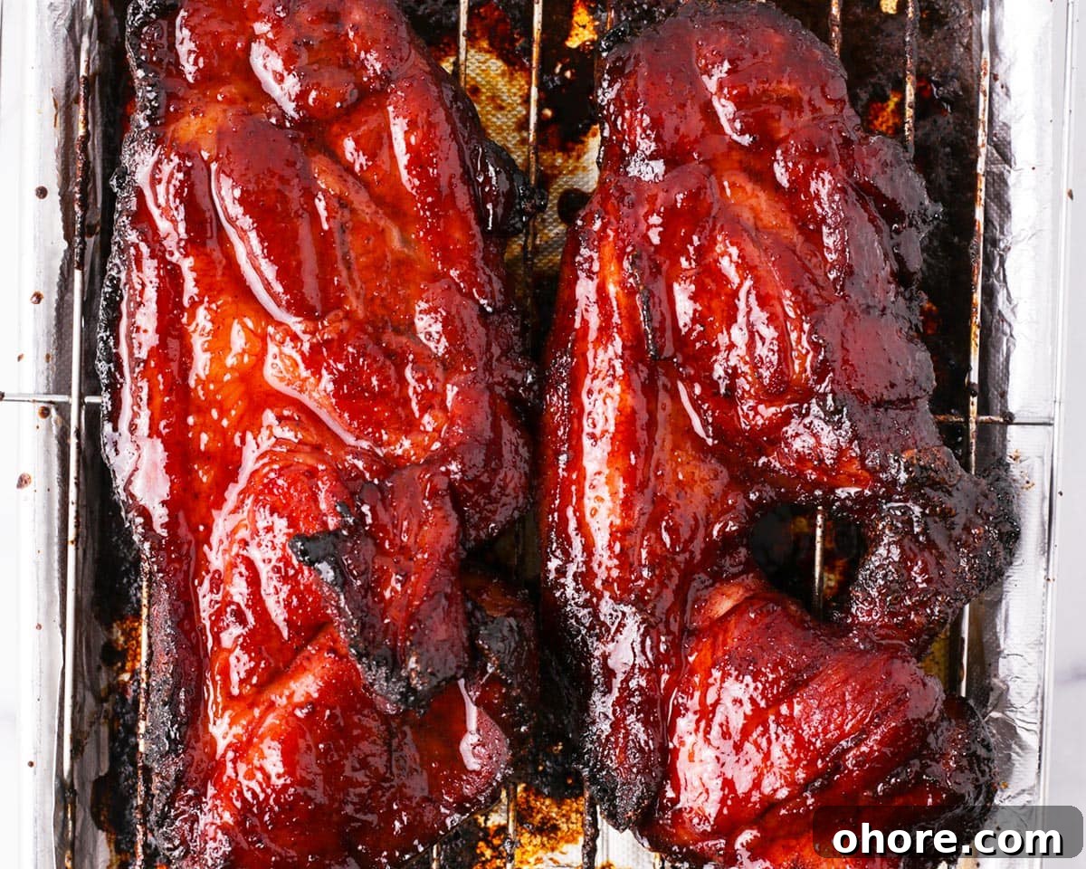 Char Siu Chinese BBQ Pork Recipe: Authentic Cantonese Roast Pork 13 Caramelized char siu