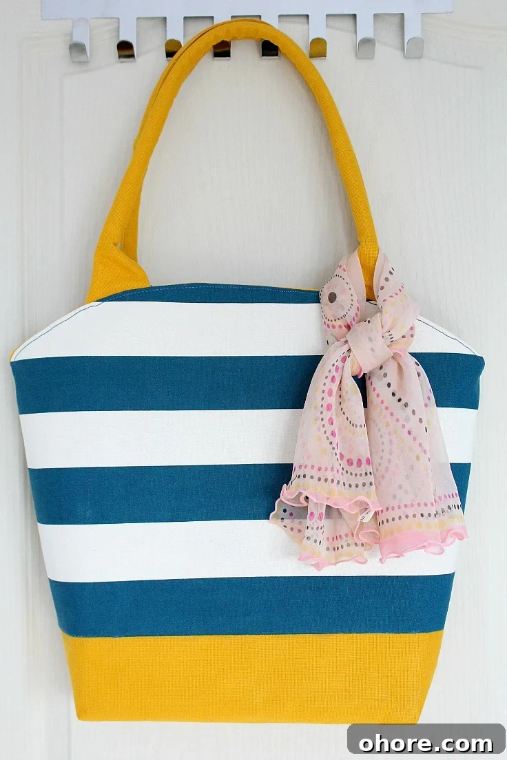 Rounded Opening Tote Bag Tutorial
