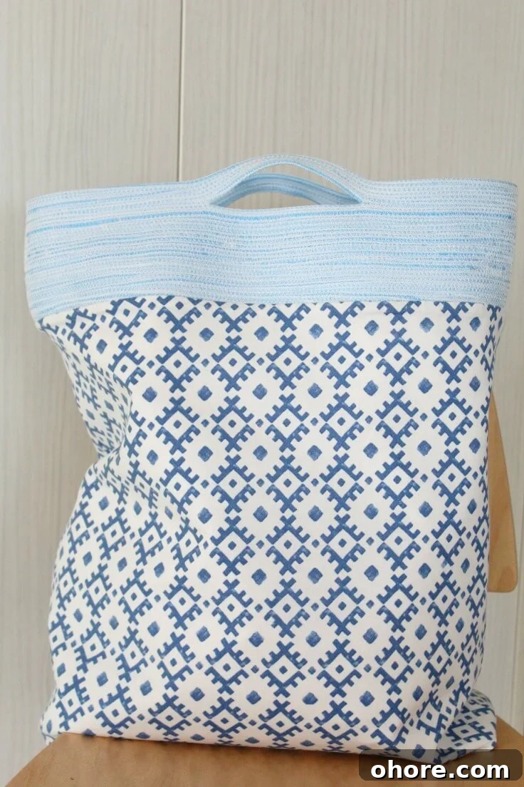 Rope Handle Tote Bag Tutorial