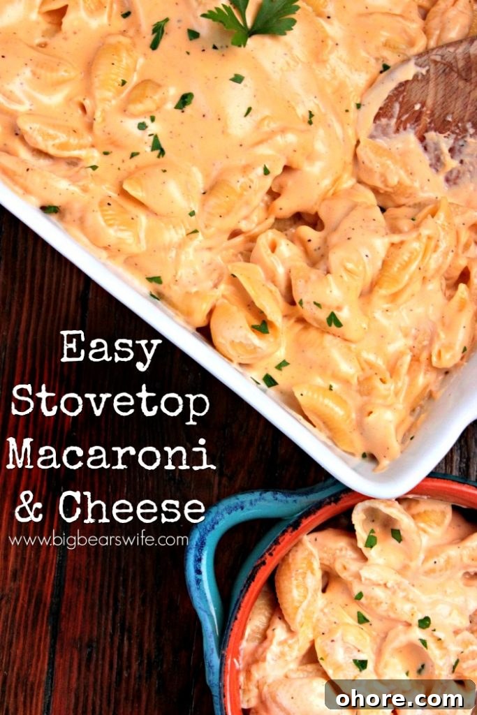 Easy Stovetop Macaroni and Cheese