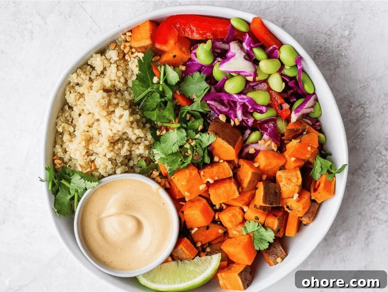 Nutritious Lunch Recipes to Support Weight Loss Goals 3 white bowl of quinoa and sweet potato