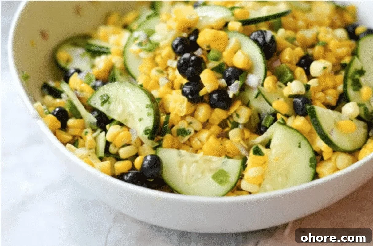 Nutritious Lunch Recipes to Support Weight Loss Goals 9 corn and blueberries in white bowl
