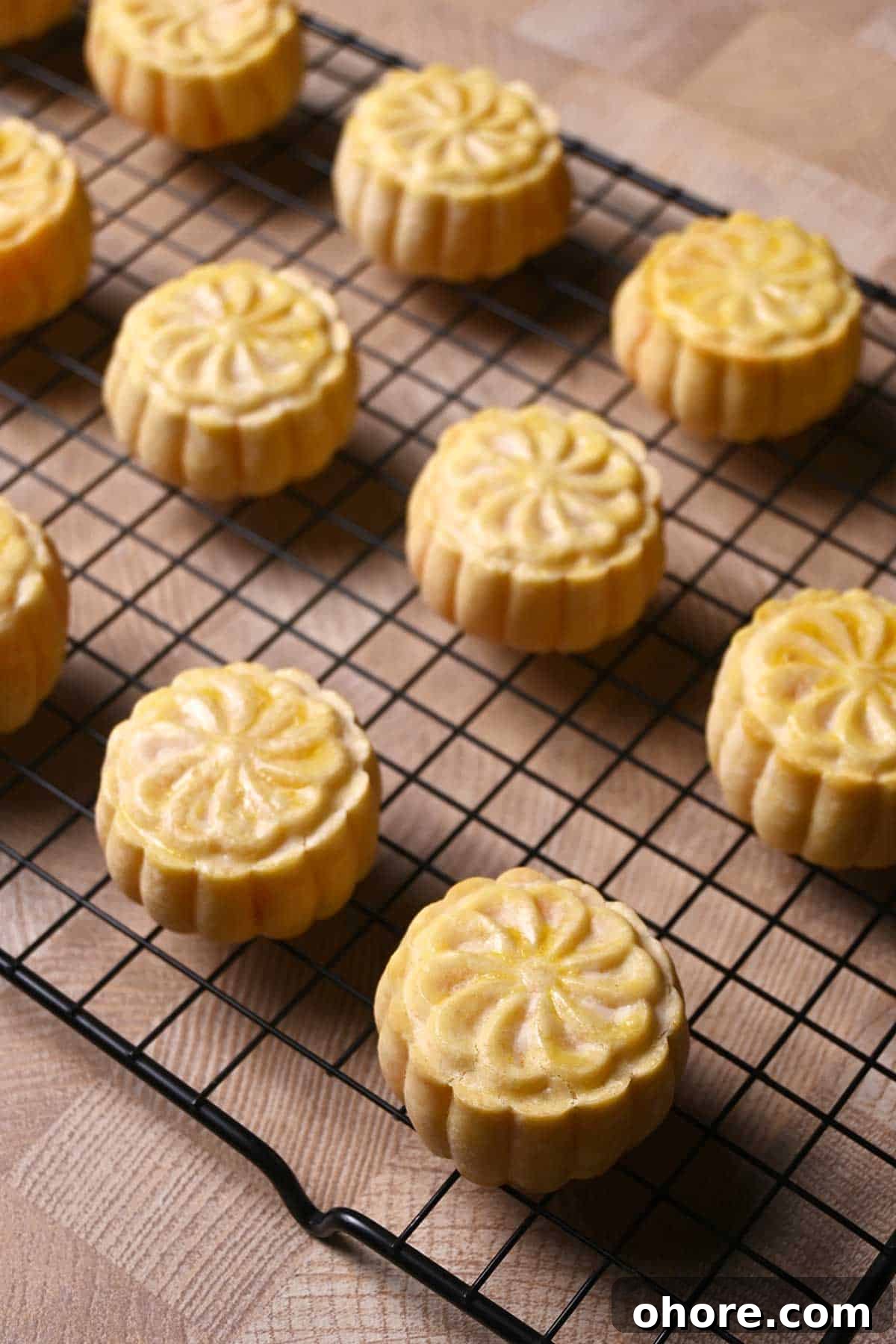 lava custard mooncake