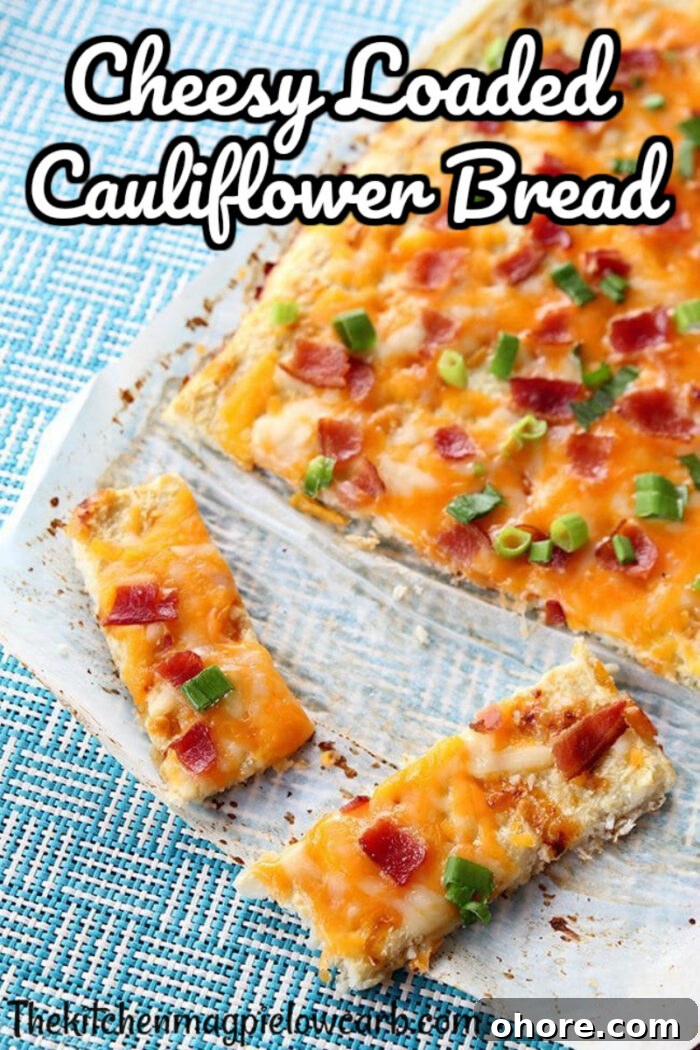 Cheesy Loaded Cauliflower Bread