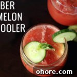 Cucumber Watermelon Basil Cooler Recipe
