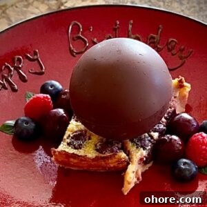 Amazing chocolate dessert ball
