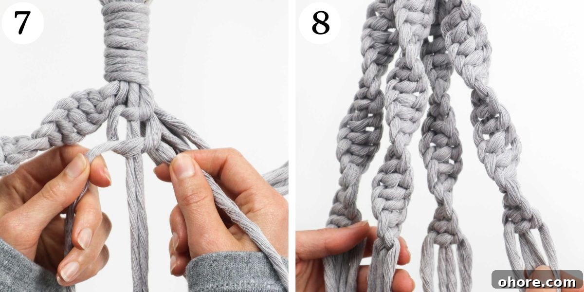 Unique Macrame Plant Hanger Instructions 7-8