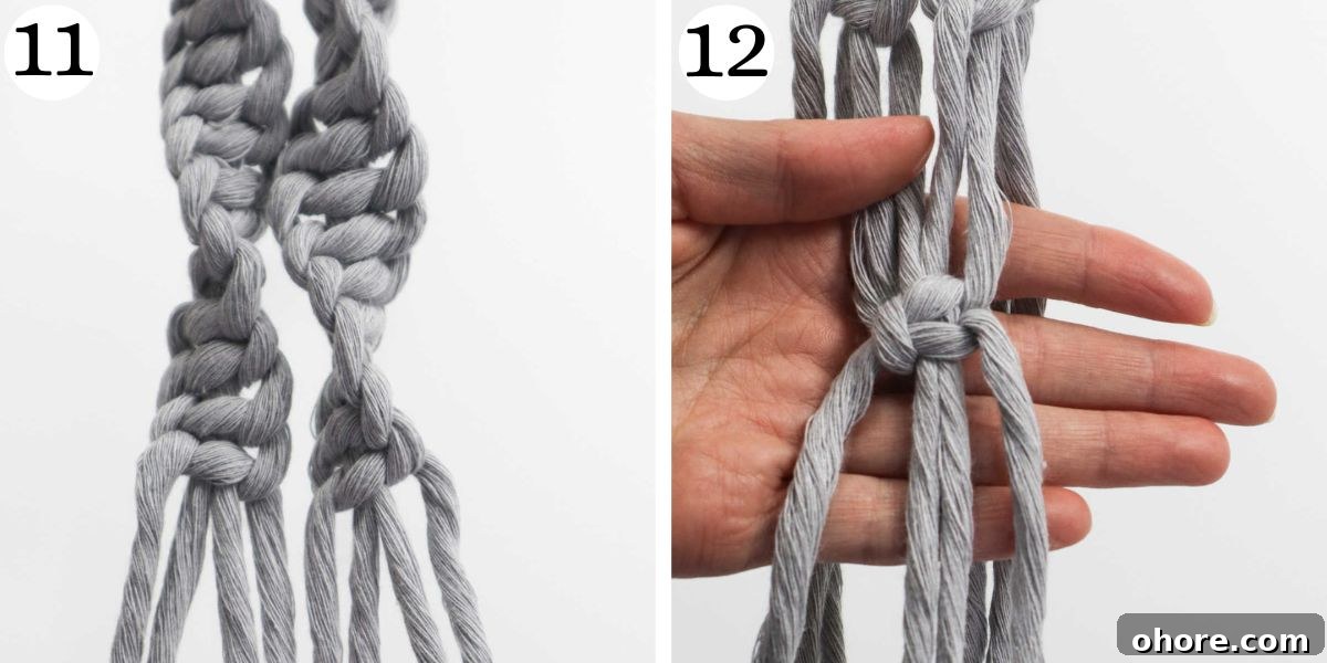 Beautiful Macrame Plant Hanger Instructions 11-12