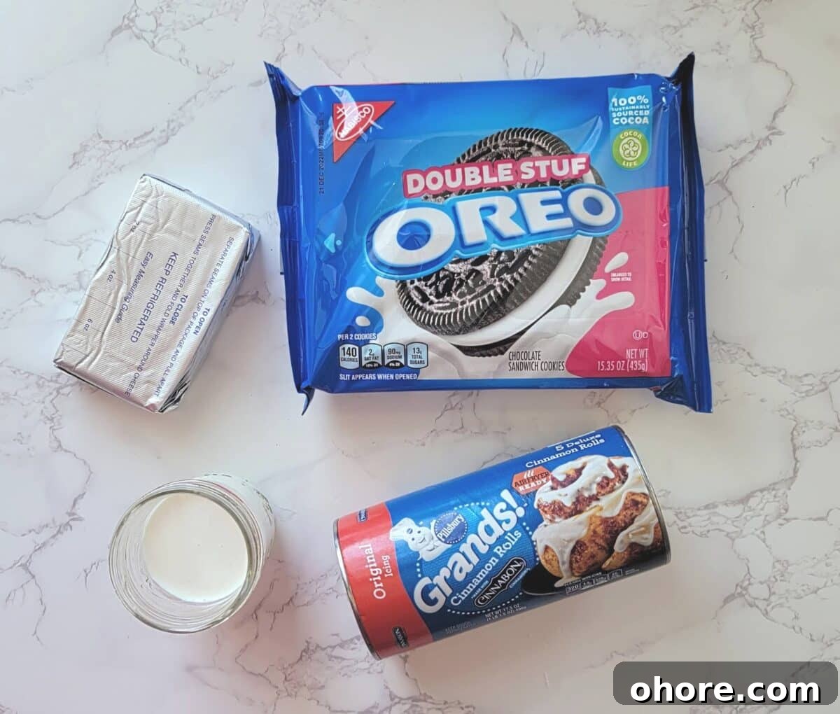 oreo cinnamon bun ingrediets