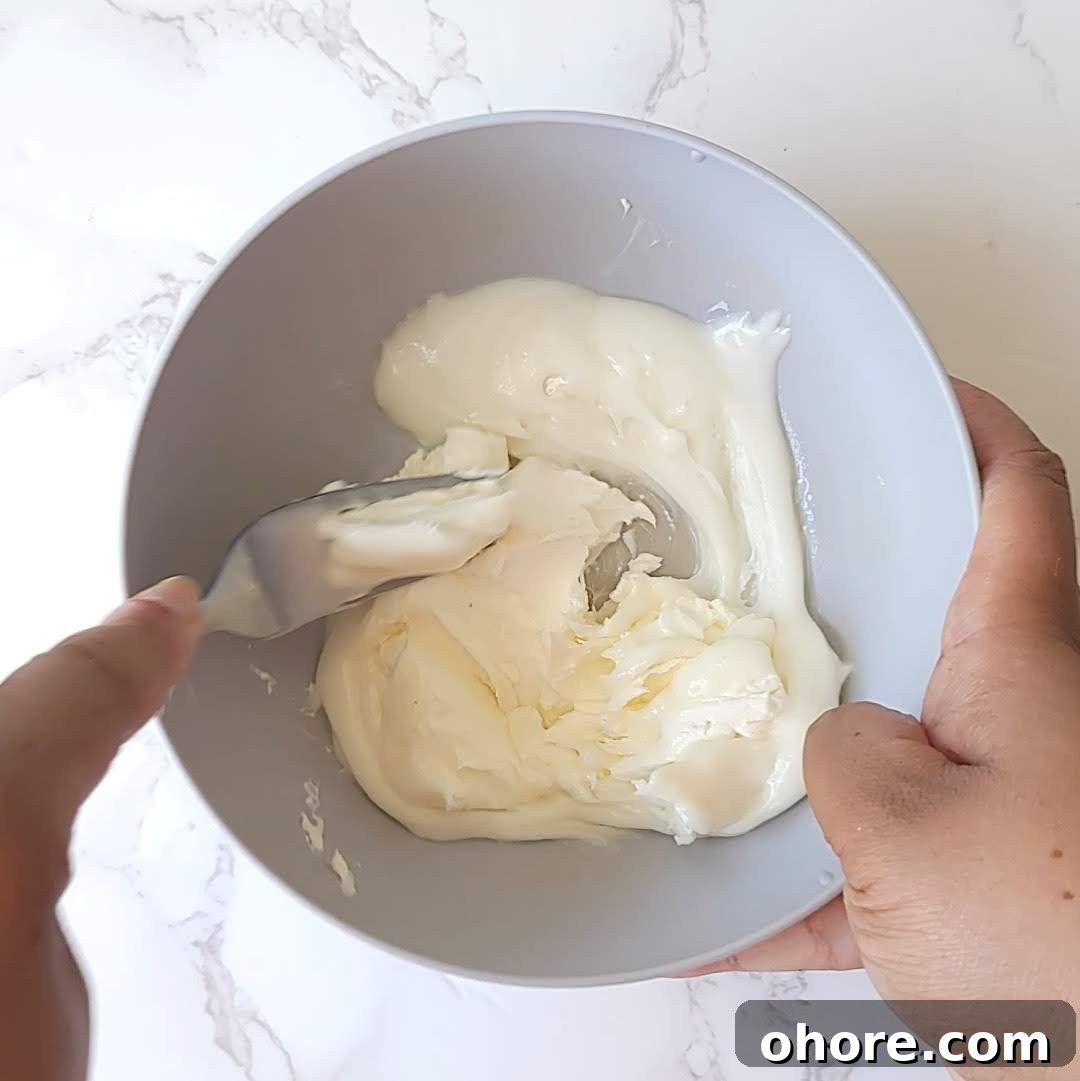 step three of Oreo Cinnamon Rolls recipe
