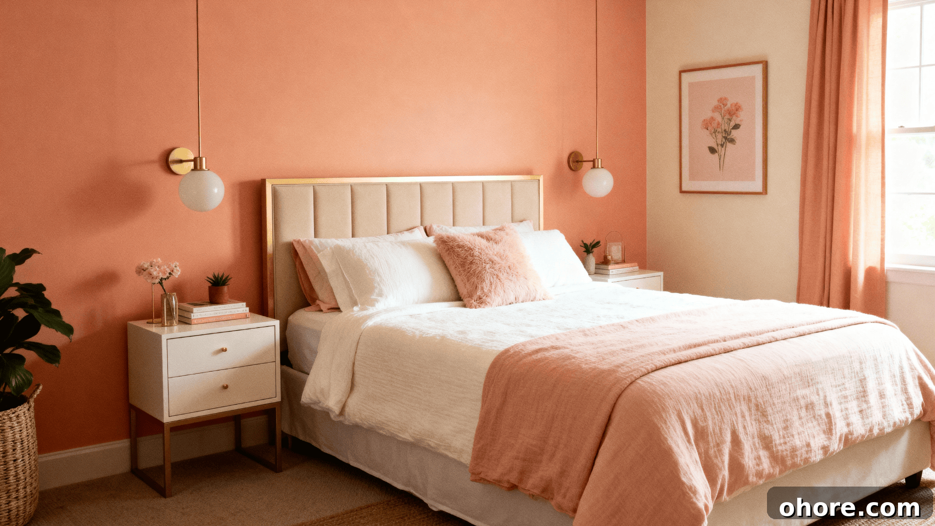 13 Calming Bedroom Paint Colors That Improve Sleep 12 soft coral gentle energy