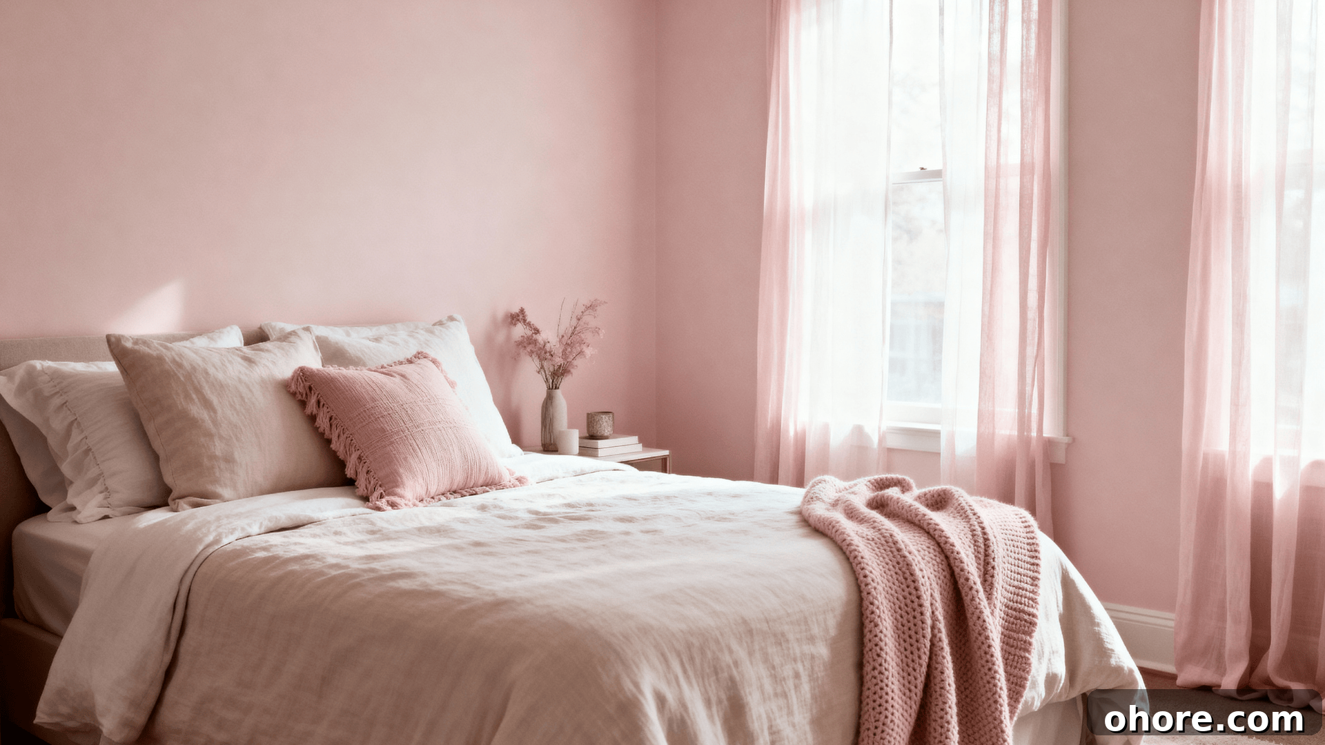 13 Calming Bedroom Paint Colors That Improve Sleep 7 soft pink gentle and romantic