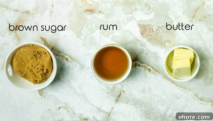 Rum and Raisin Gelato with Warm Rum Caramel Sauce 5 Ingredients for rum sauce