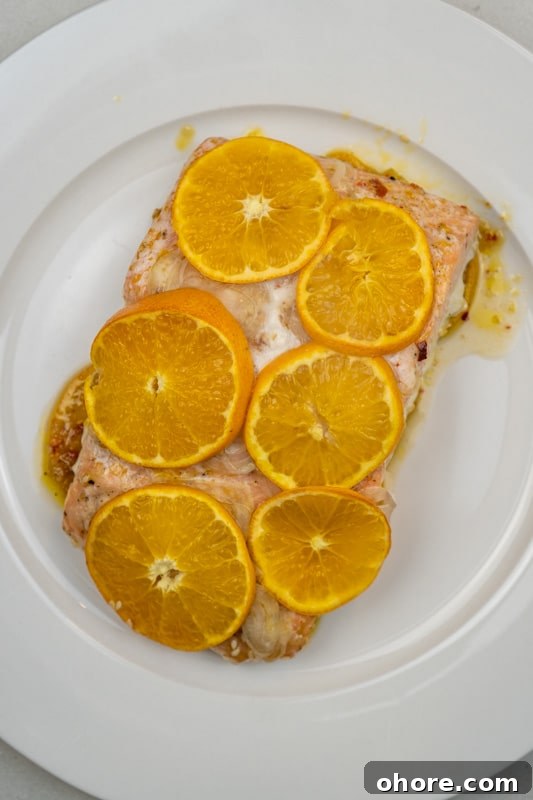 Clementine-Glazed Baked Salmon (No Lemon) 2 Baked Salmon Without Any Lemon