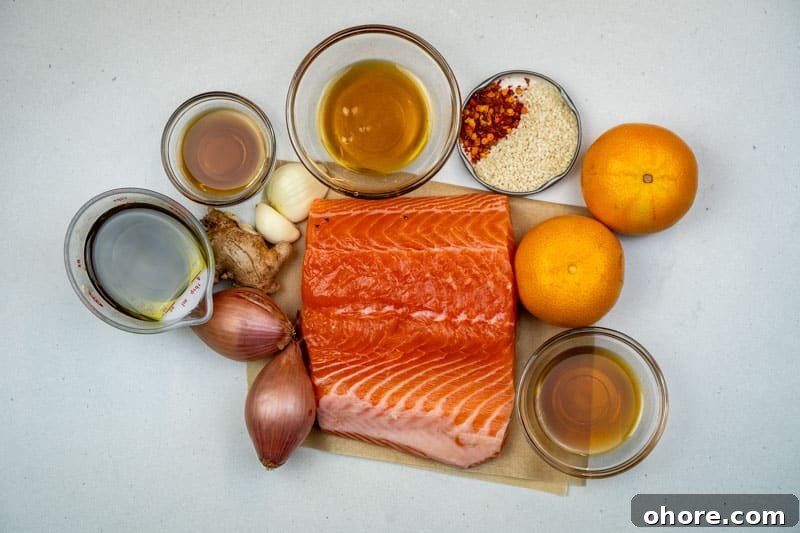 Clementine-Glazed Baked Salmon (No Lemon) 3 Ingredients for this salmon recipe