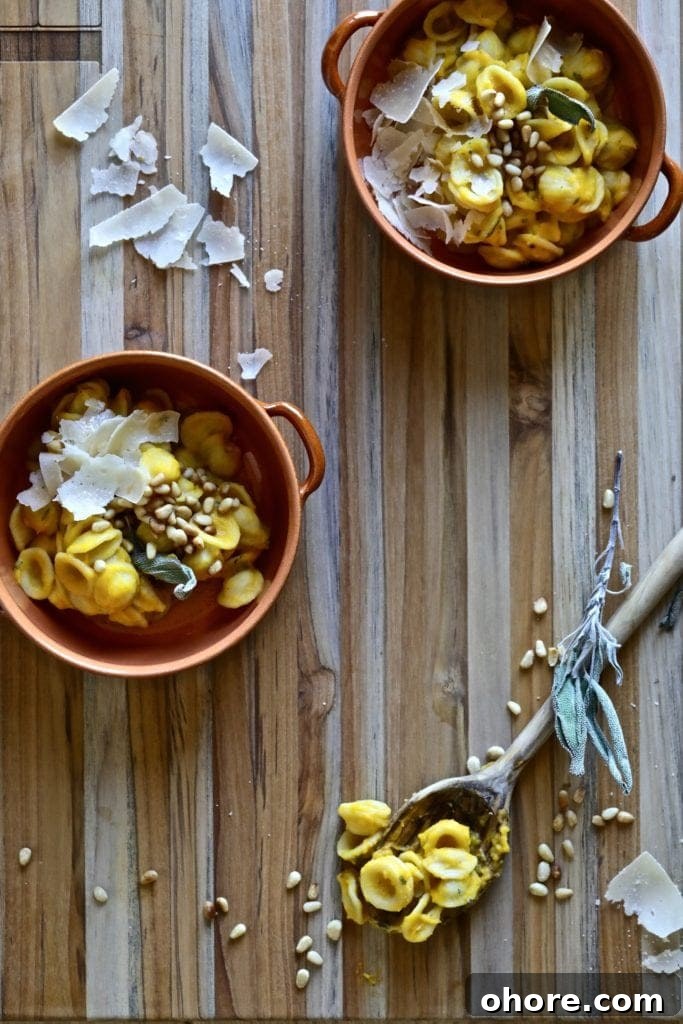 Pasta in pumpkin sauce 