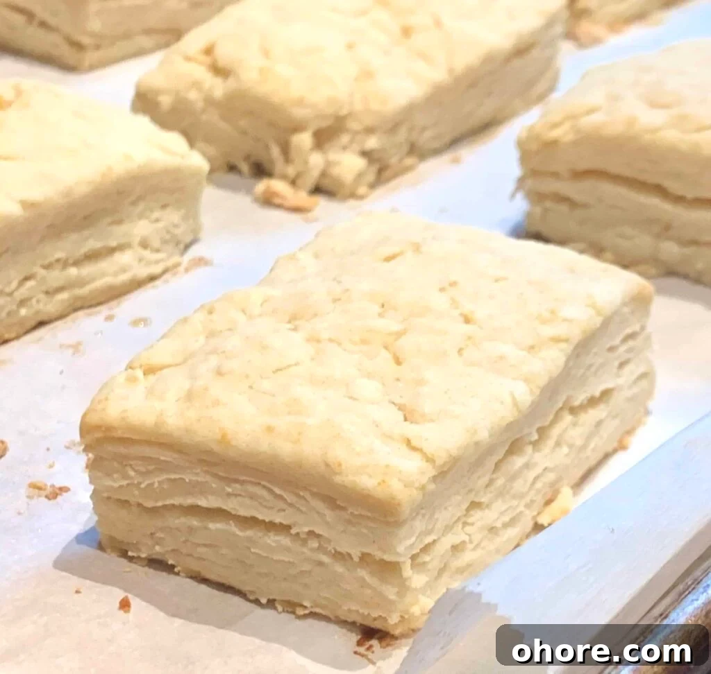 Quick Homemade Cream Biscuits Recipe for Flaky Golden Results 4 Biscuits on a plate