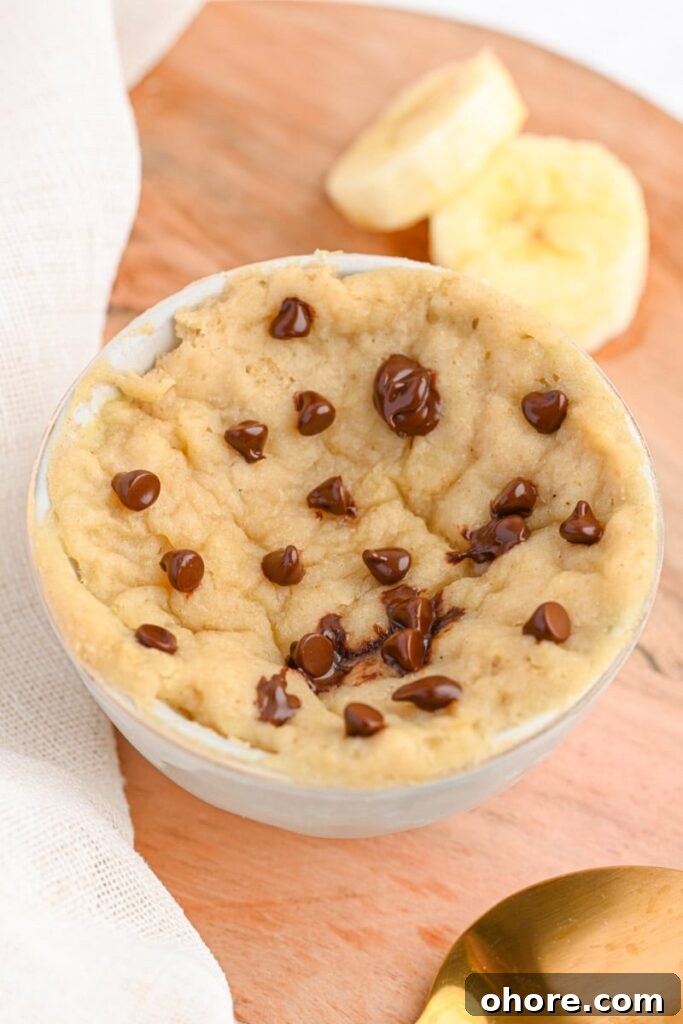 3-Ingredient Banana Mug Cake Recipe You Can Make in Minutes 3 3 ingredients healthy banana mug cake