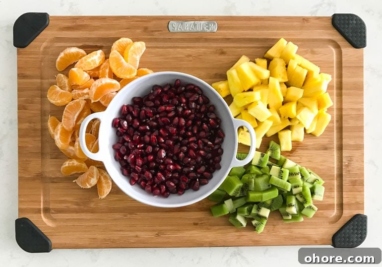 Fruit Salad with Honey-Lemon Dressing