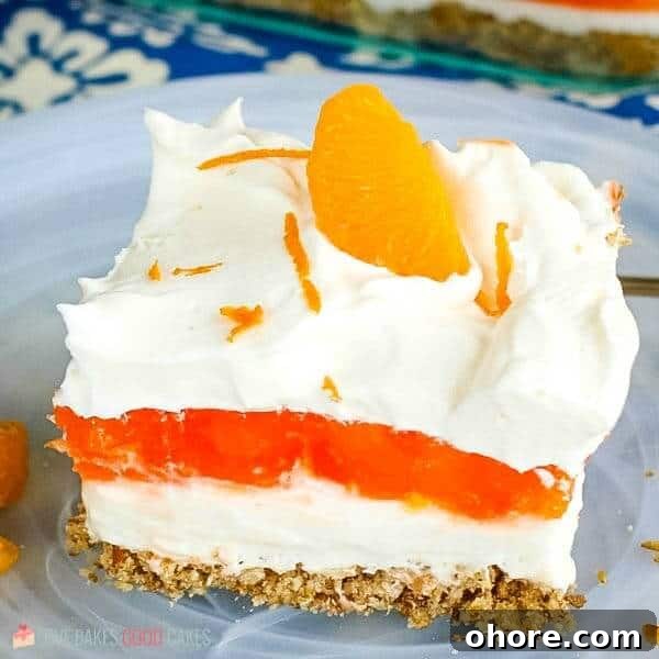 Retro Broken Glass Jello Recipe – Colorful Layered Dessert 14 Orange Gelatin Pretzel Salad