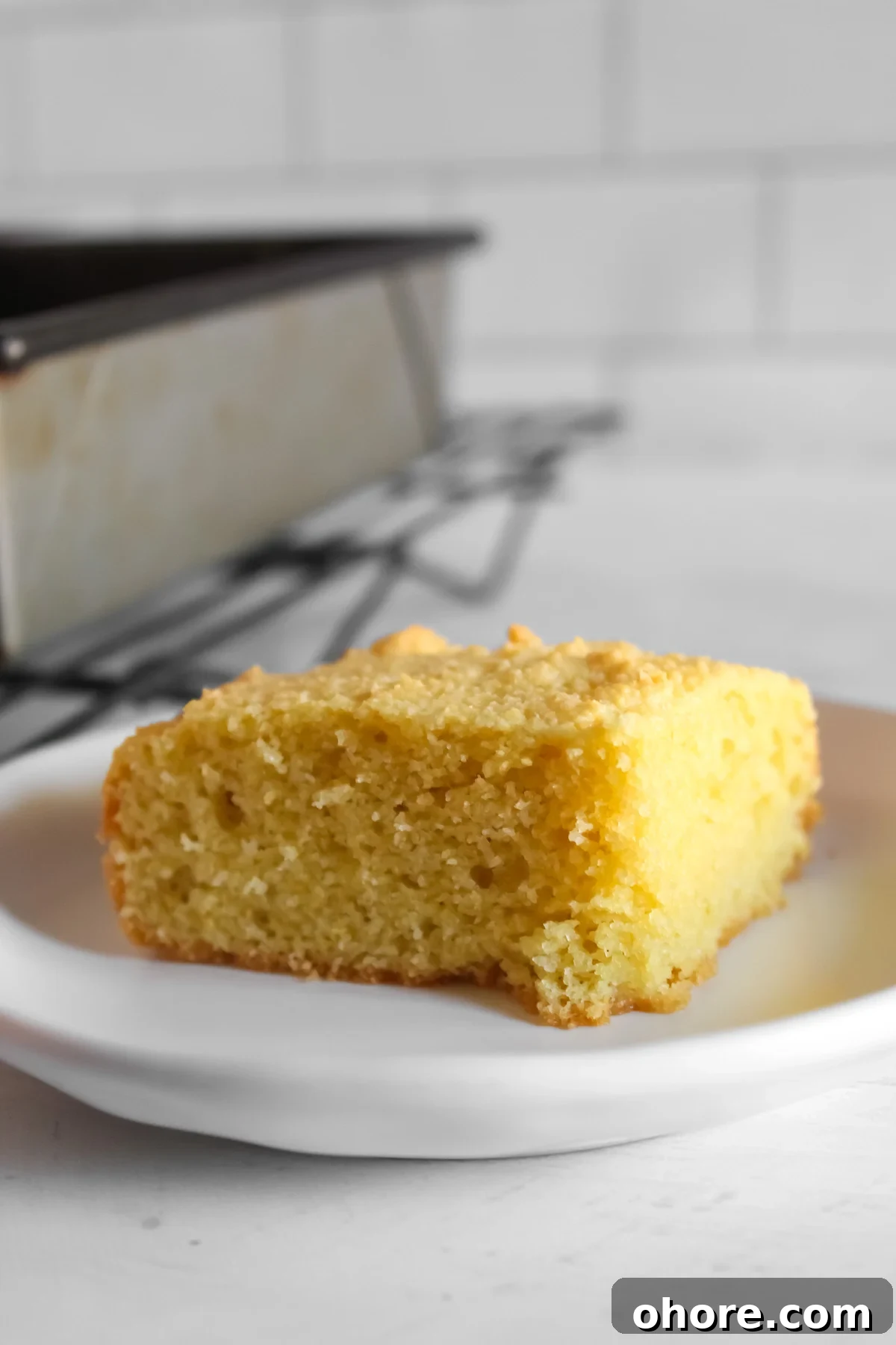 Almond Flour Cornbread: Dairy-Free, Gluten-Free Recipe 2 slice of cornbread on a plate