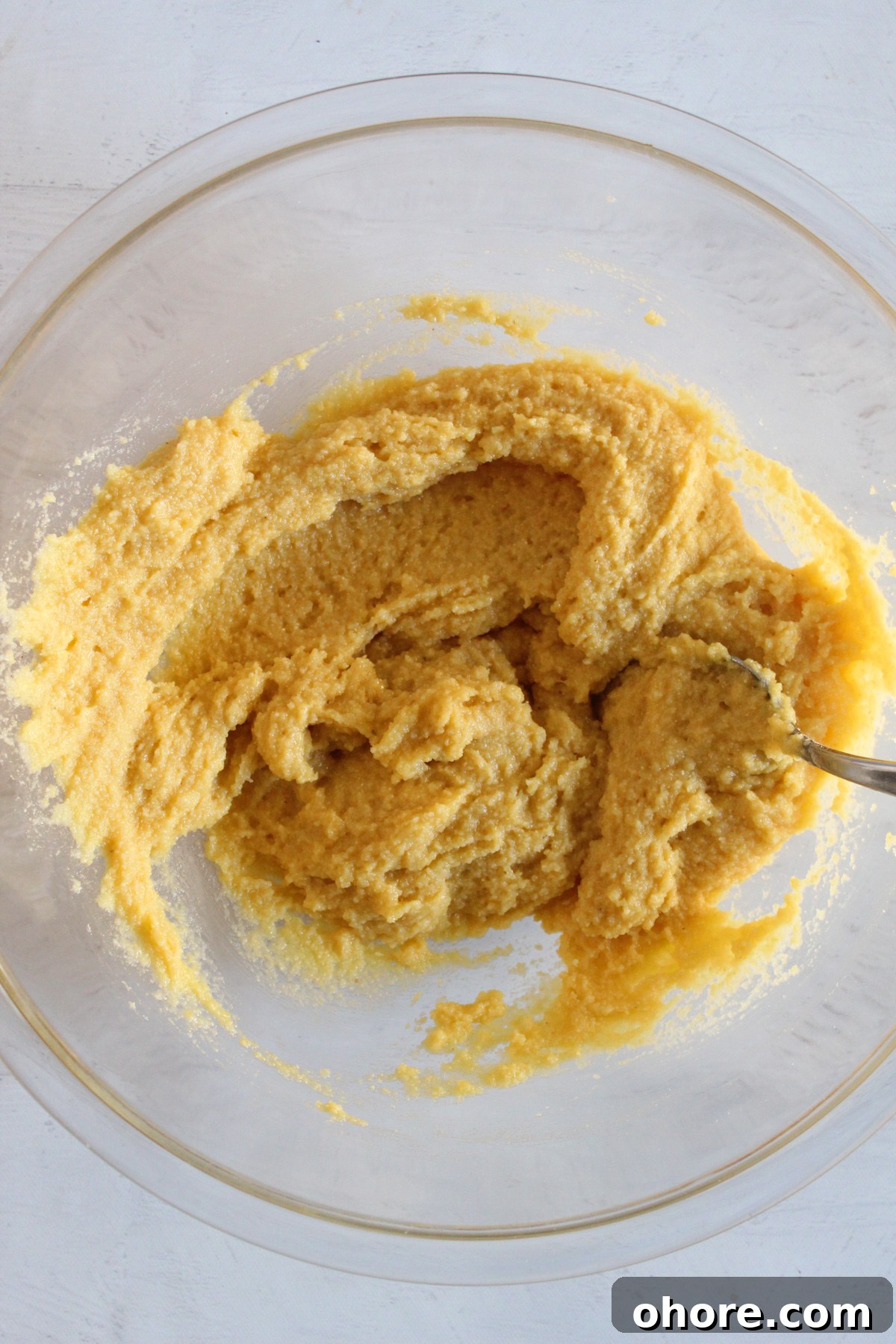 Almond Flour Cornbread: Dairy-Free, Gluten-Free Recipe 7 wet and dry ingredients mixed together into a thick batter