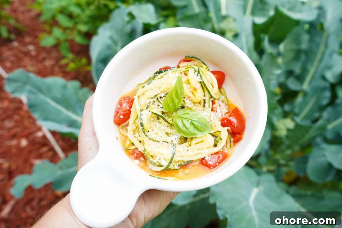 Garden Fresh Zucchini Noodles Garden Fresh Zucchini Noodles
