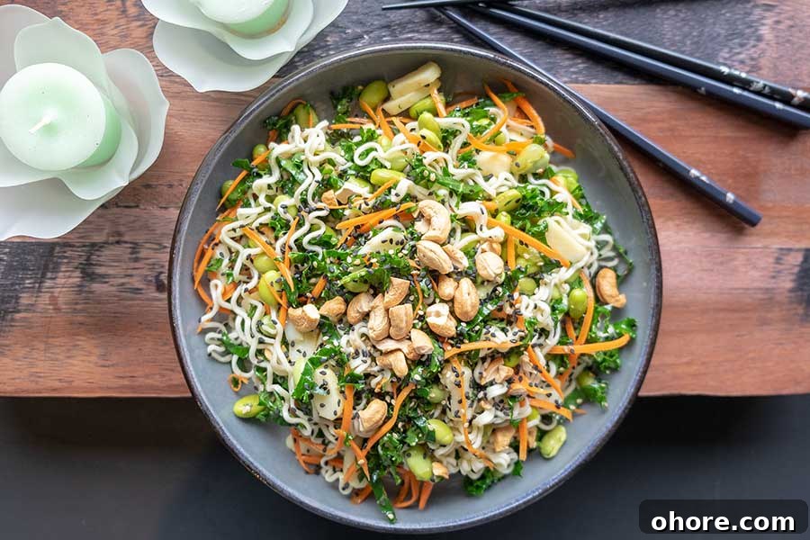32 Gluten-Free Recipes That Support Weight Loss Goals 28 overview of gluten free vegan noodle salad in a bowl