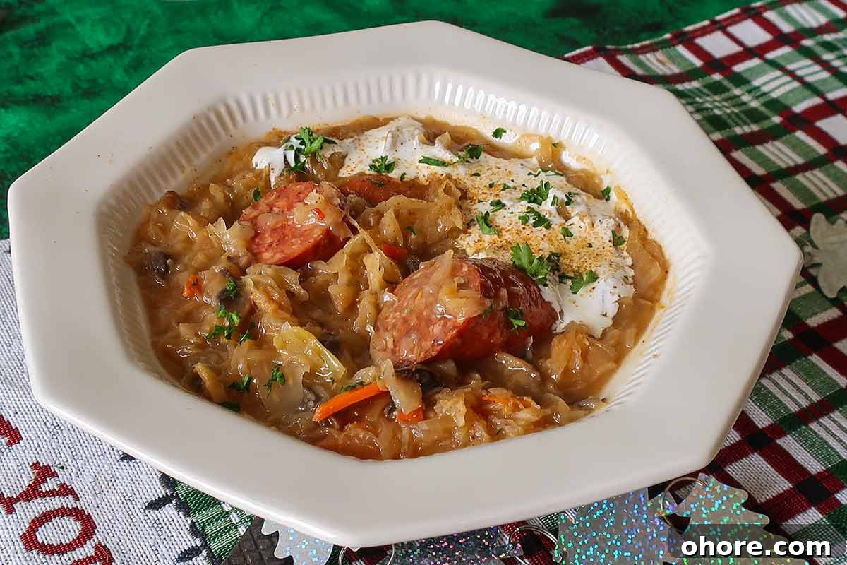 32 Gluten-Free Recipes That Support Weight Loss Goals 9 sauerkraut soup topped with yogurt in a bowl